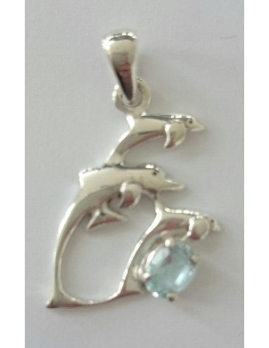 Silberanhänger SA 284 - Drei Delfine