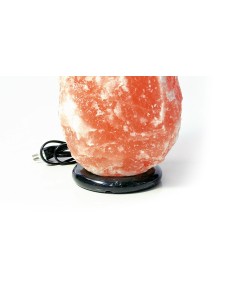 Salzkristall-Lampe 6 - 9 kg mit Marmorsockel